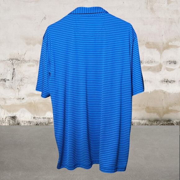 Greg Norman Collection ML75 Stripe Men's Polo Shirt Size Large - Picture 3 of 7
